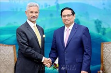 越南政府总理范明政会见印度外交部长苏杰生