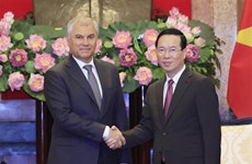 越南国家主席武文赏会见俄罗斯国家杜马主席维亚切斯拉夫·沃洛金