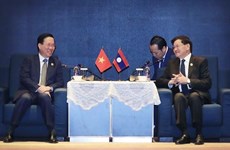 越南国家主席武文赏会见老挝国家主席通伦·西苏里
