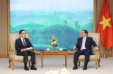 越南政府总理范明政会见日本丸红集团首席执行官