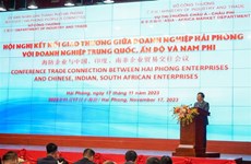 越南海防企业与中国、印度和南非企业加强贸易对接