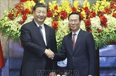 越南国家主席武文赏与中共中央总书记、国家主席习近平举行会谈