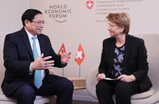 越南政府总理范明政会见瑞士总统和联合国贸发会议秘书长
