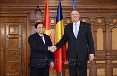 越南政府总理范明政会见罗马尼亚总统