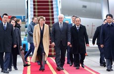 德国总统抵达河内 开始对越南进行国事访问