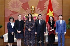 越南国会主席王廷惠会见新西兰大使特雷登·多布森