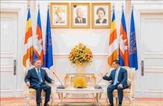 越南公安部长苏林大将一行对柬埔寨进行正式访问