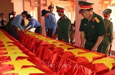 越南平福省归宿在柬牺牲的越南志愿军和专家烈士遗骸