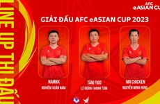 越南实况足球队为2023年实况足球亚洲杯国足比赛做好准备