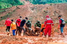 印尼南苏拉威西省发生山体滑坡 造成至少4人死亡