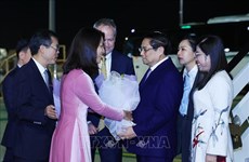 越南政府总理范明政抵达墨尔本 开始出席东盟—澳大利亚特别峰会并对澳大利亚进行正式访问之行