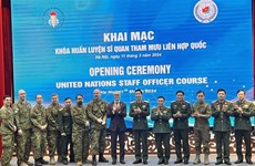 越南与加拿大合作开设2024年联合国参谋军官培训班