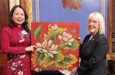越南国家副主席武氏映春会见美国参议院临时议长帕蒂·默里 和副国务卿伊丽莎白·艾伦