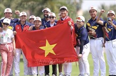 越南高尔夫球队参加在中国台湾举行的锦标赛
