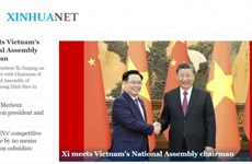 中国媒体密集报道越南国会主席王廷惠访华 