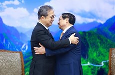 政府总理范明政会见前来辞行拜会的日本驻越南大使