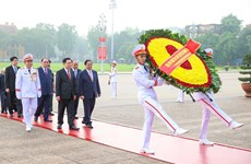 国家统一49周年：党和国家领导拜谒胡志明主席陵墓