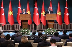 越南政府总理范明政与土耳其副总统耶尔马兹举行会谈