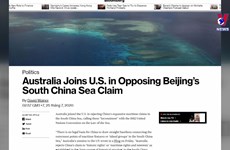 澳大利亚对中国在东海的行为表示关切