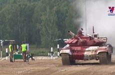 国际军事比赛：越南参赛队圆满完成“坦克两项”首战任务