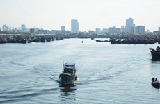组图：岘港渔民扬帆出海 拉开春季捕捞帷幕