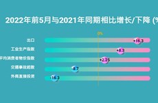 互动图表：2022年前5月越南经济概况