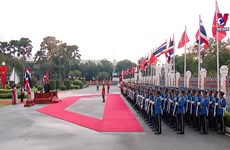 越南国家主席阮春福同泰国总理巴育举行会谈