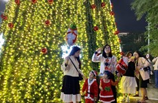 组图：平安夜将至 越南全国各地圣诞气息浓厚