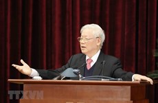 组图：越南共产党第十二届中央委员会第十四次全体会议圆满落幕