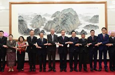 中国外长王毅会见东盟十国驻华使节