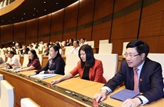  越南第十四届国会第十一次会议：提请国会批准任命2名副总理和12个部委最高领导人