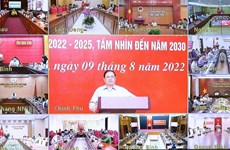 越南政府总理主持有关人口数据库提案总结全国视频会议