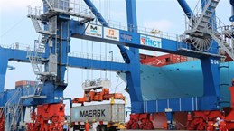海防新港国际集装箱码头迎来第100万个标箱