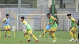 2023年多哈杯最后一轮比赛：越南U23球队对阵吉尔吉斯斯坦队
