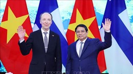 越南政府总理范明政会见芬兰议会议长尤西·哈拉阿霍