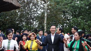 越南国家主席武文赏出席全国各地春色文化节