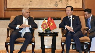 越南国家主席武文赏会见斯里兰卡总统