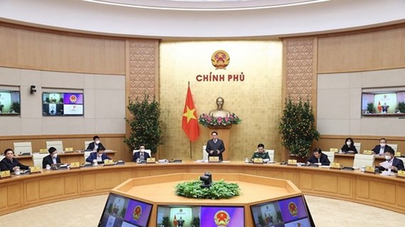 越南政府总理主持召开2022年1月份政府关于法律建设专题会议