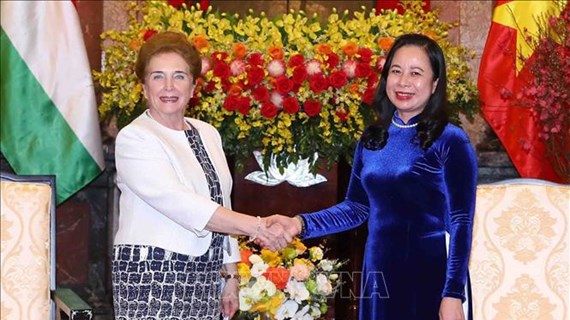 越南国家副主席武氏映春会见匈牙利国会常务副主席玛特劳伊·玛尔道