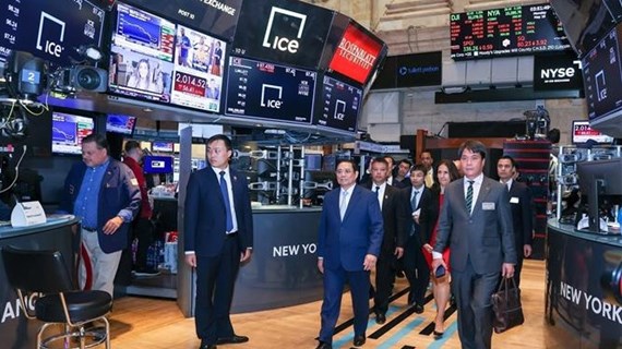 政府总理范明政造访纽约证券交易所