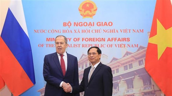 越南外交部部长与俄罗斯联邦外交部长举行会谈