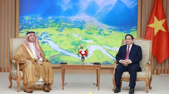 越南政府总理范明政会见沙特阿拉伯驻越大使
