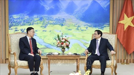 越南政府总理范明政会见中国广西壮族自治区党委书记刘宁