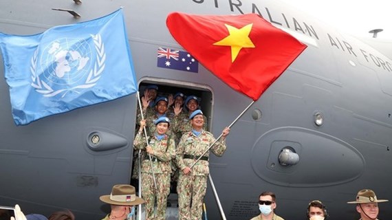 越南女公安军官参加联合国维和行动