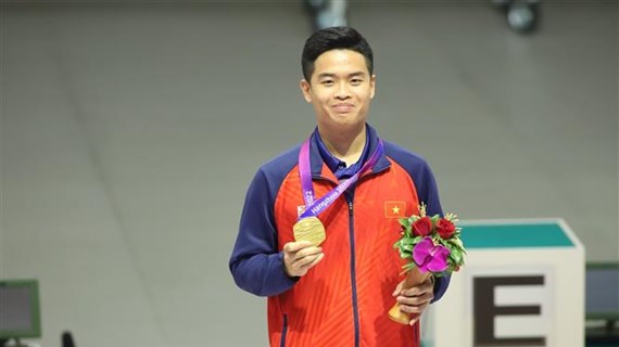 2023年亚运会：射击选手范光辉为越南体育代表团斩获首枚金牌