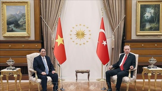 越南政府总理范明政会见土耳其总统雷杰普·塔伊普·埃尔多安