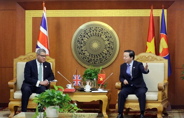 英国承诺支持越南履行COP26承诺 hinh anh 1