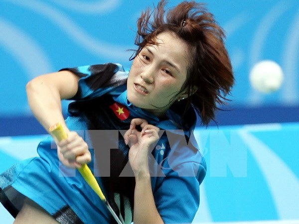 越南羽毛球员动员参加2015年世界羽毛球锦标赛 hinh anh 1