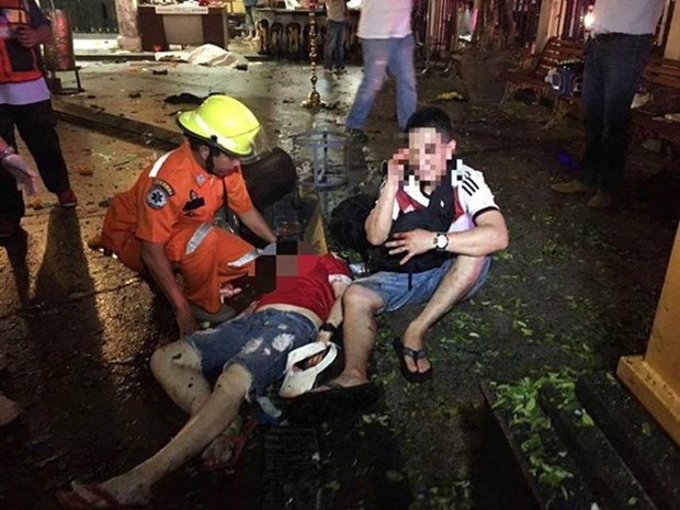 泰国曼谷爆炸遇难人数上升至22人123人受伤 hinh anh 1