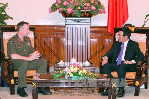 越南政府副总理范平明会见新西兰国防军司令蒂姆•基廷 hinh anh 1
